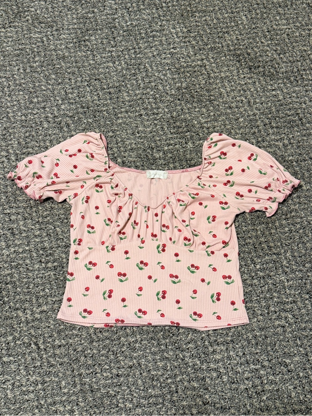 Altar’d State cherry pink crop top large